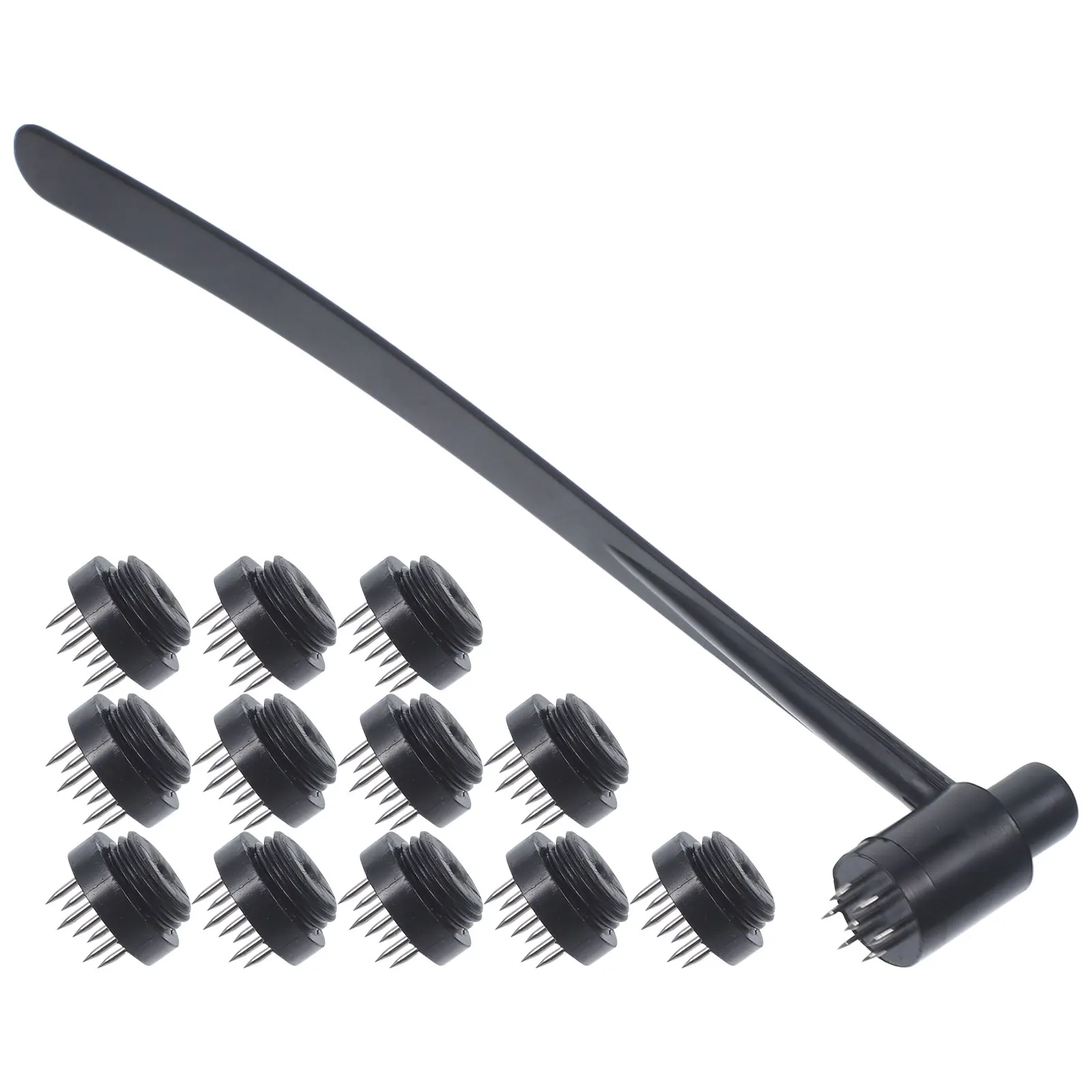 

Plum Blossom Detachable Needles Reusable Skin Hammer ABS Stainless Steel Skin Hammer For Home Salon