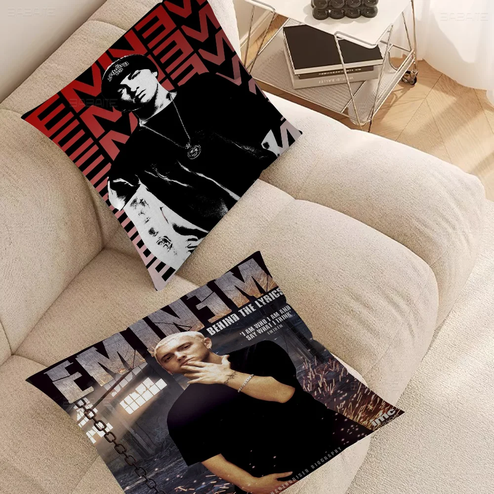 E-Eminemes 8 Mile Pillow Cushion Cover Pillowcase Living Room Sofa Home Decor Customized