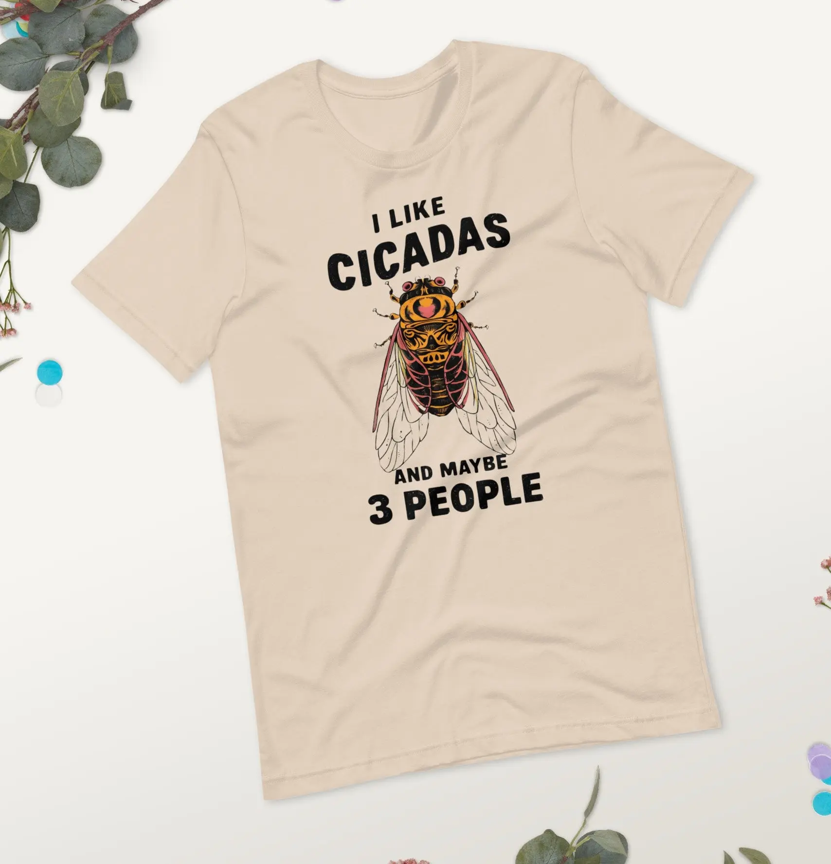 Cicada Illinois T Shirt I Like Cicadas Swarm 2024 Brood Xiii Xix For Insect Enthusiast Maybe 3 People