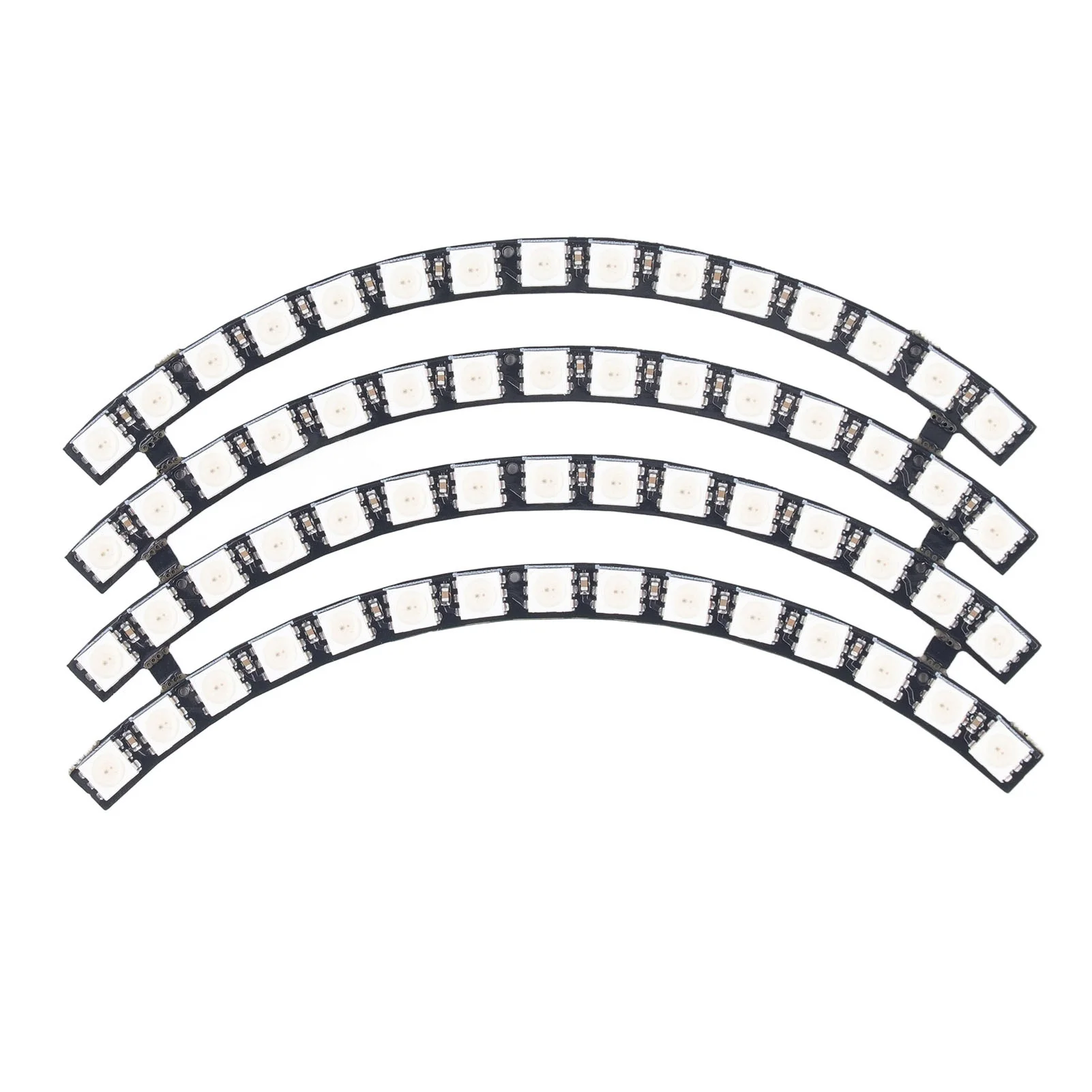 60 Bits LED Lamp Board WS2812 5050 RGB Round Light Module for Home Room Decoration Support Microcontroller 5V