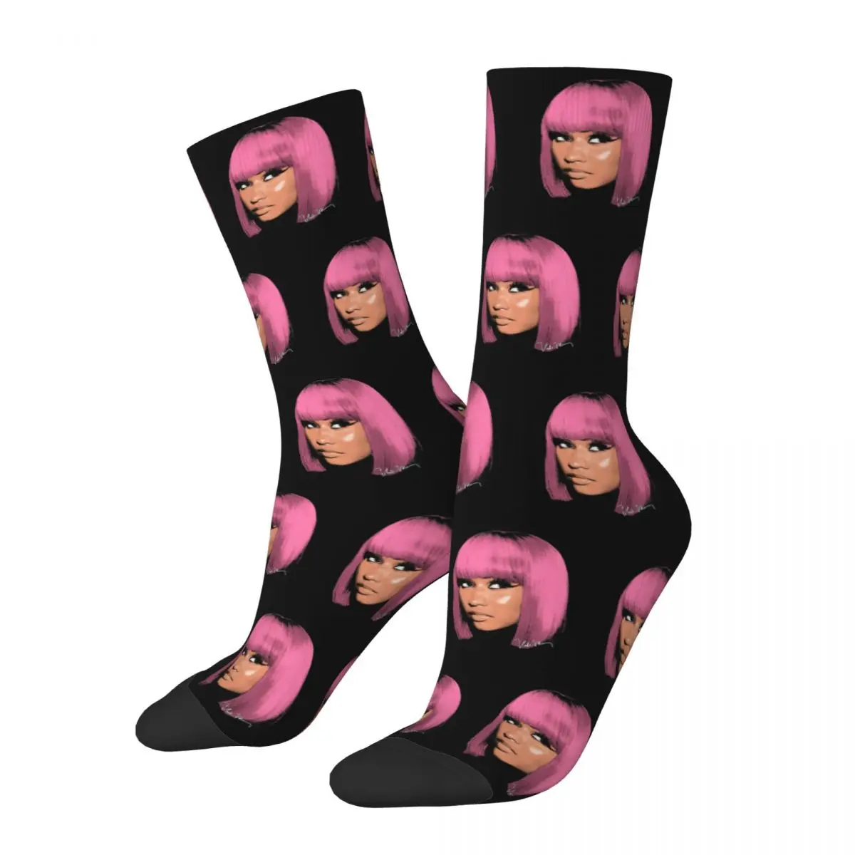 Nicki Minaj Queen Of Rap Socks Men's Women's Polyester Fashion Socks Harajuku Spring Summer Autumn Winter Stockings Gift