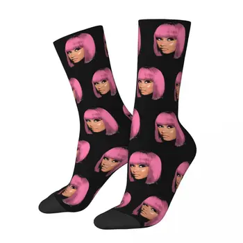 Nicki Minaj Queen Of Rap calzini uomo donna poliestere moda calzini Harajuku primavera estate autunno inverno calze regalo