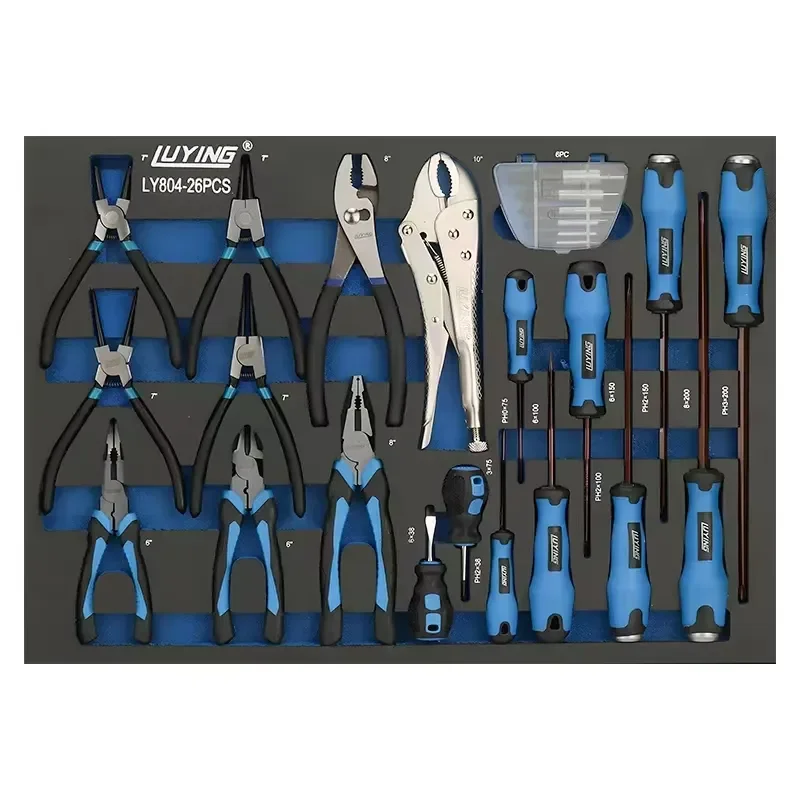 369PCS Tool Set + 7-Drawer Rolling Tool Chest, Lockable Tool Cabinet with Wheels for Mechanic Garage, 3-Year Warranty