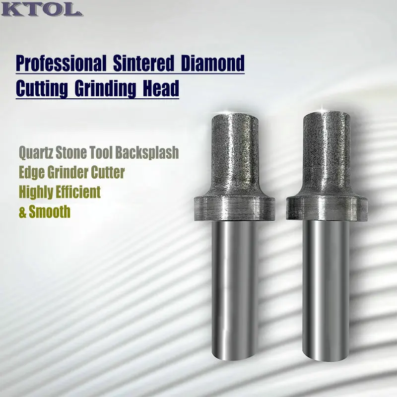10-16mm Sinter Diamond Cutting Head Edge Grinding Tool Sanding Milling Bit Cutter for Quartz Stone Polishing Profile CNC Router