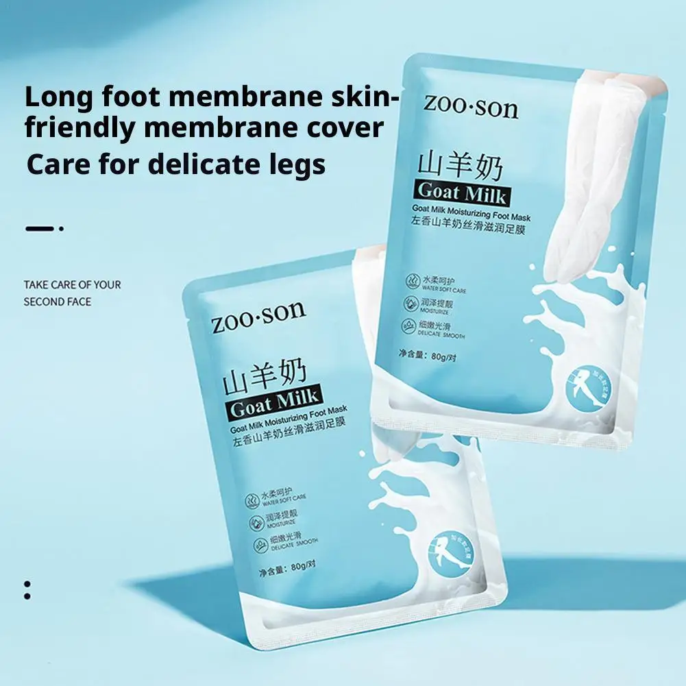 1 par de mascarilla de manos de leche de cabra hidratante Otoño Invierno cuidado de los pies crema de manos blanqueamiento exfoliante eliminar la piel muerta