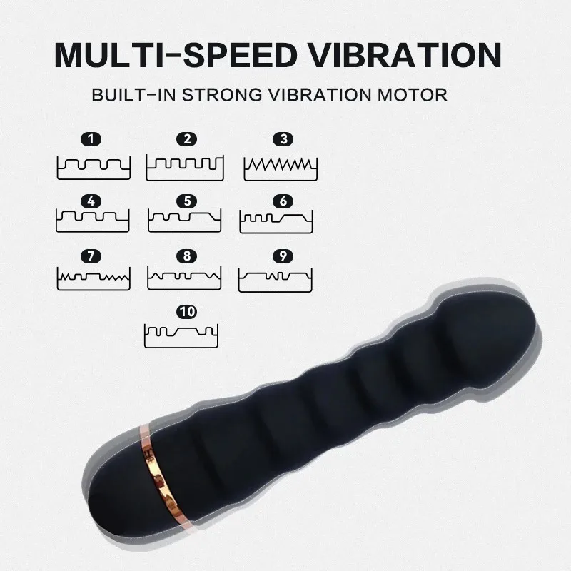 10 Modes Vibrator Soft Silicone Dildo Realistic Penis Strong Motor G-spot Clitoral Stimulator Female Masturbator Adult Sex Toys