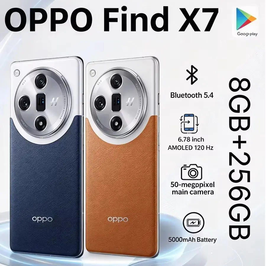 2026 New 120Hz Curved AMOLED Display OPPO Find X7 Global Version 8GB 256GB Dual Nano SIM Unlocked Android Smartphone