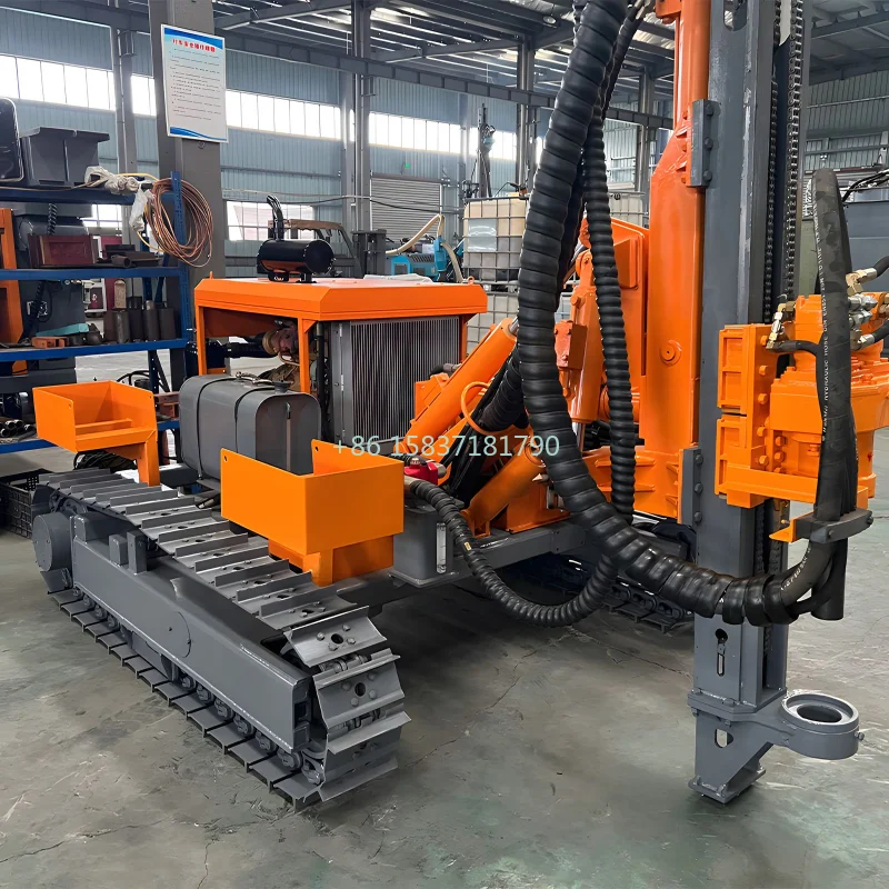 Steel Clawer DTH Drill Rig Golden Mining Blasting Hole Drilling Rigs Anchoring Foundation Down-the-hole Drilling Rig Supplier