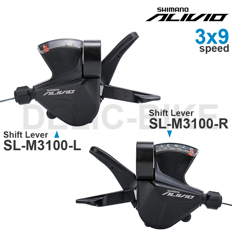 시마노 ALIVIO M3100 3 2x9 속도 그룹 세트, 시프터 SL-M3100-L SL-M3100-2L 및 SL-M3100-R 정품 부품 포함