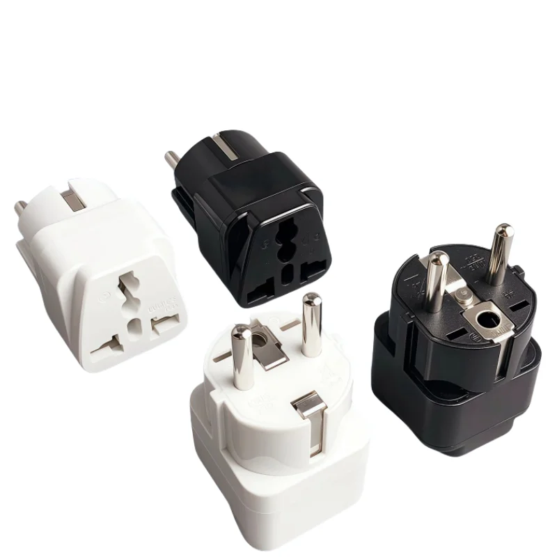 Universal Portable Universal Plug to (French / German) EU Plug Adapter Power Socket Travel Converter Switzerland India UK US AU