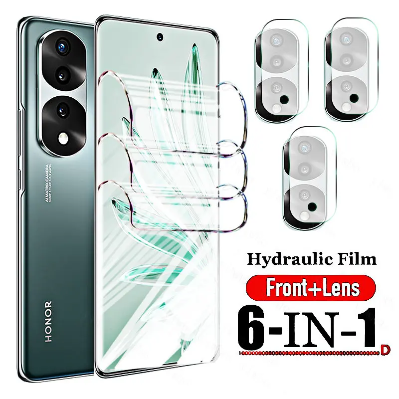 Volle Abdeckung auf Ehre 70 Pro Plus Bildschirm Schutz Telefon Kamera Objektiv Glas Film Hawei Honer 70 Pro + 70pro x8 5g x7 x9