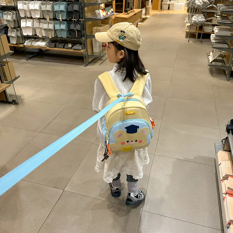 New Kindergarten Cartoon Digging Machine Pattern Backpack Boys Girls Trend Kids Backpack Lightweight Adjustable Cute Backpacks