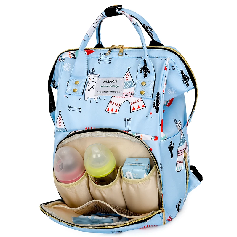 Mommy Bag 2024 new mother and baby bag large capacity cute cartoon fashion multi-functional backpack