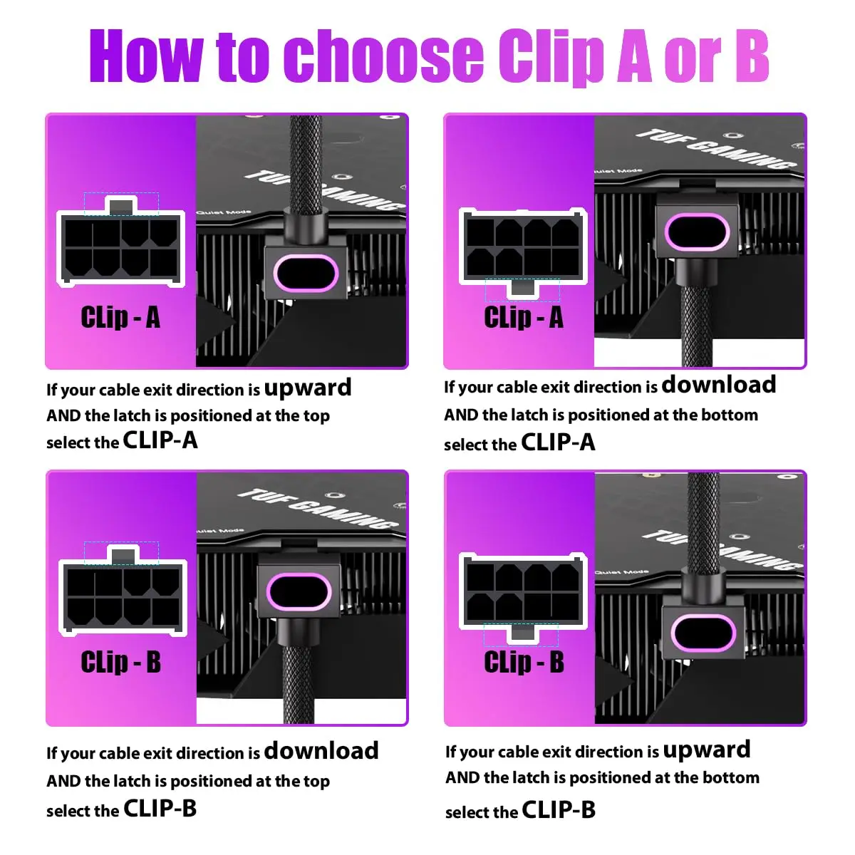 AIJS GPU 8PIN verlengkabel, grafische kaart ARGB PC-kabel met 5V 3-pins, 18AWG 90 °   Rechthoekig ontwerp, man-naar-vrouw connector