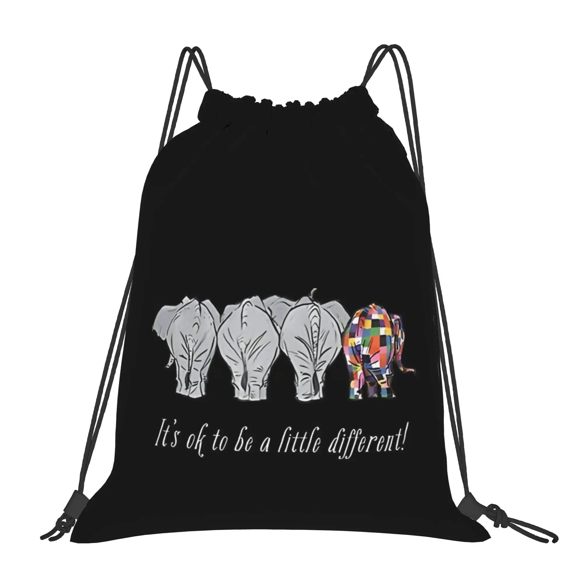 It's Ok To Be A Little Different Autism Awareness  Drawstring Bags Hiking Unisex Storage Organize Bundle Pocket Rope Bag