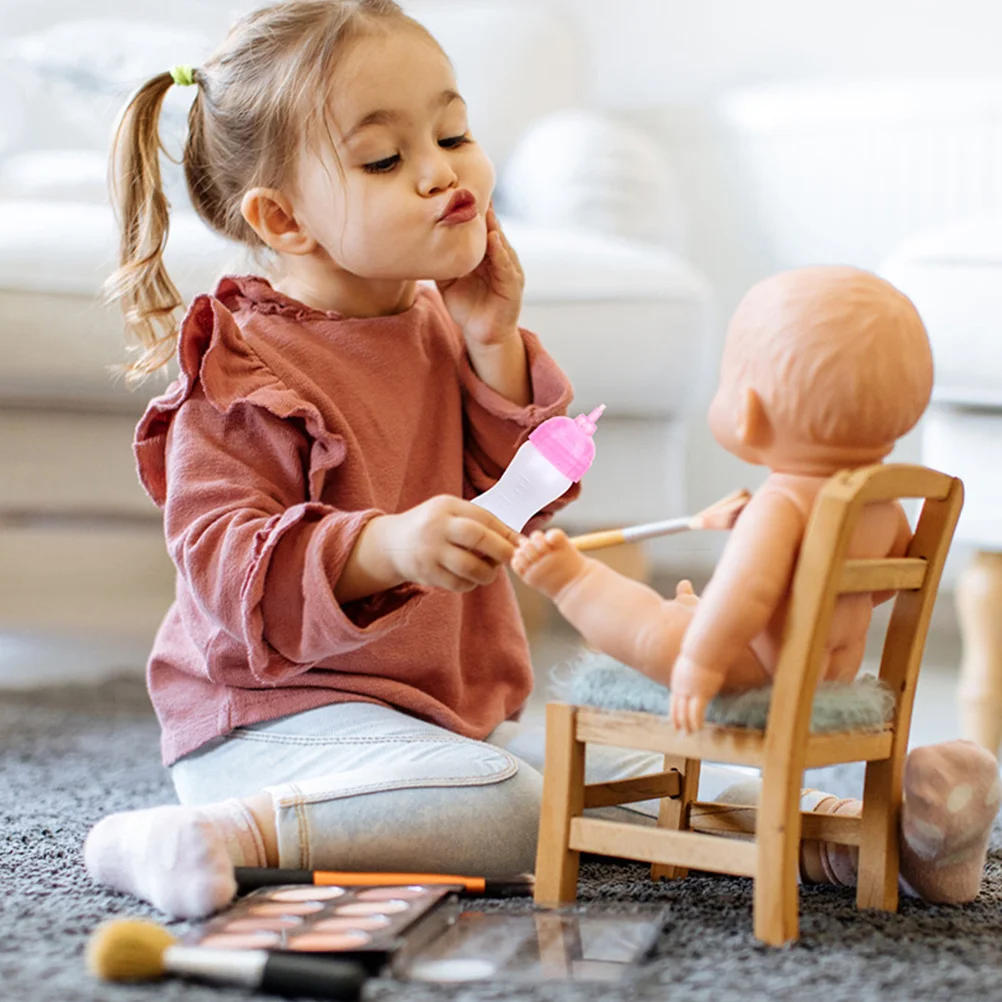 6-częściowe akcesoria do prezentów na Baby Shower Butelka do karmienia Miniaturowe butelki na mleko Ulubione przyjęcia Zestaw lalek