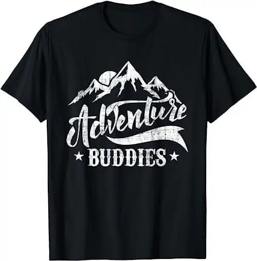 Adventure Buddies Hiker Trekker Camping Hiking Backpacking T Shirt SweaT 16444