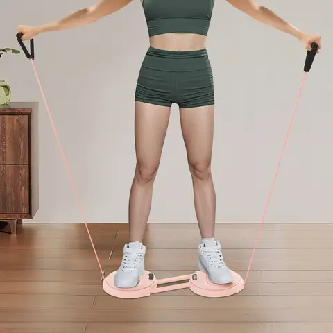 Ab Twister Board, Waist Twisting Disc for Ab Exercise, Waist Twister Machine with Elastic Tension Ropes,for Core & Ab Exercise