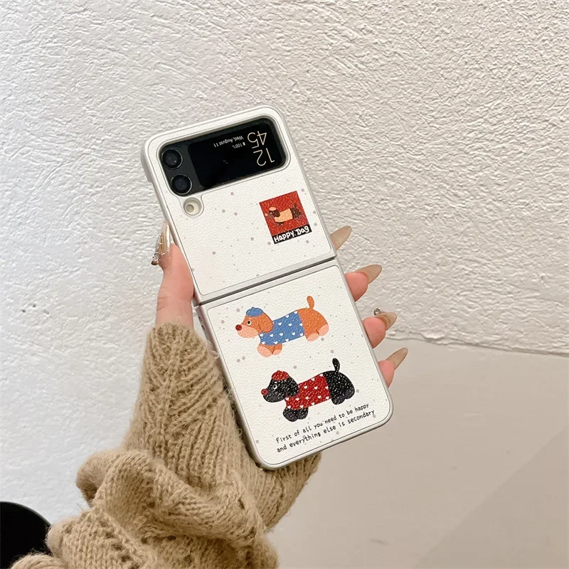 حافظة لهاتف سامسونج جالاكسي Z Flip 6 5 4 3 غطاء خلفي واقٍ لهاتف ZFlip4 ZFlip5 ZFlip6