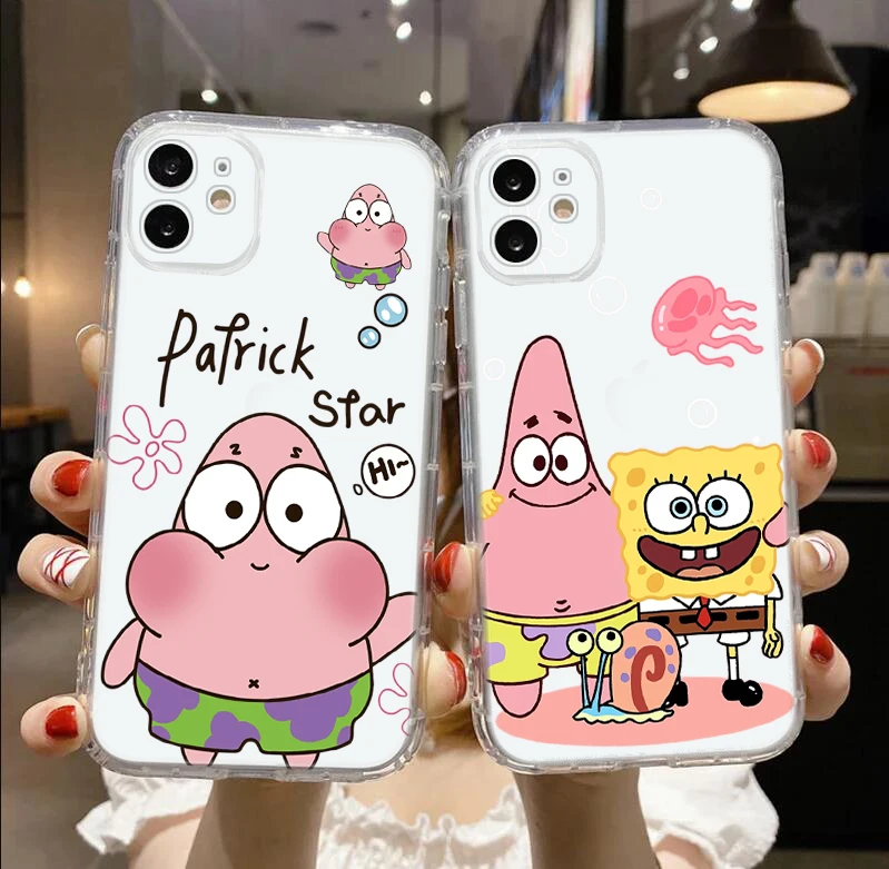 R3 Bob Esponja SquarePants funda blanda para Redmi 6 6A 7 7A 8 8A 9 9A 9C 9T 10A 10C S2 K40 Note 5 Pro 9S 11