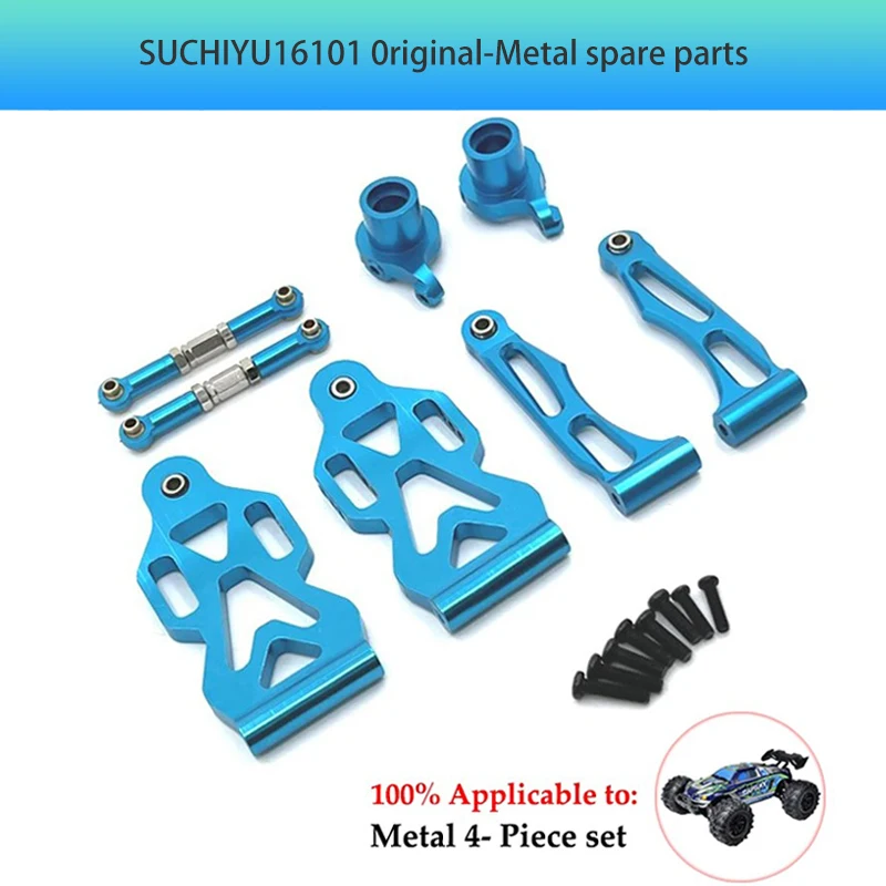 Aluminum Suspension Arm, Steering Wheel Seat Steering Cup, Modified Metal Parts, SCY RC Car 16101 16102 16103 Accessories JJRC