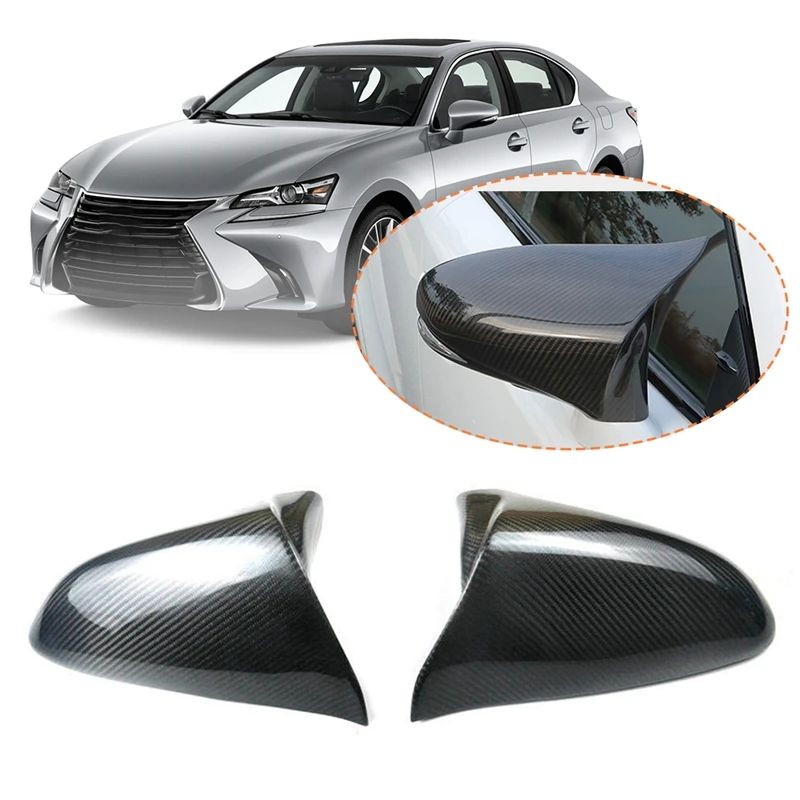 NEW-Real Carbon Fiber For Lexus GS/ES/RC/RCF/GSF/CT/LS 2013-2018 Side Wing Rearview Mirror Cover Cap Car Accessories