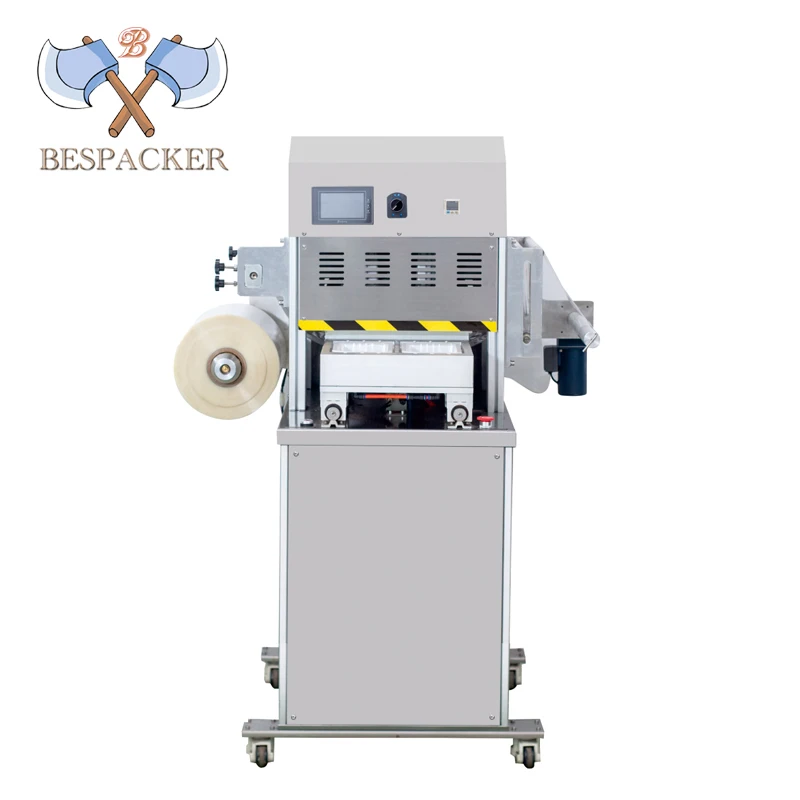 Bespacker XBG-100 Fully Automatic High Speed Food Plastic Tray Box Cup Sealing Machine