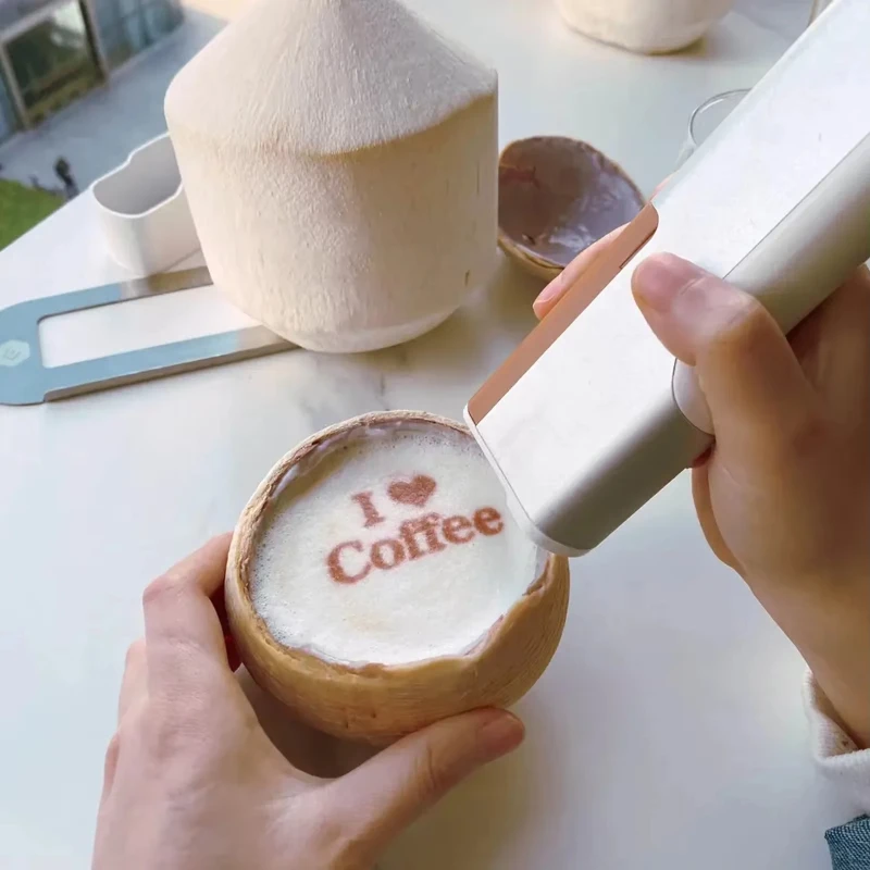 

Handheld Diy Edible Ink Food Printer 3D Food Printer Pen Coffee Latte Art Chocolate Printer Bread Cake Macaron