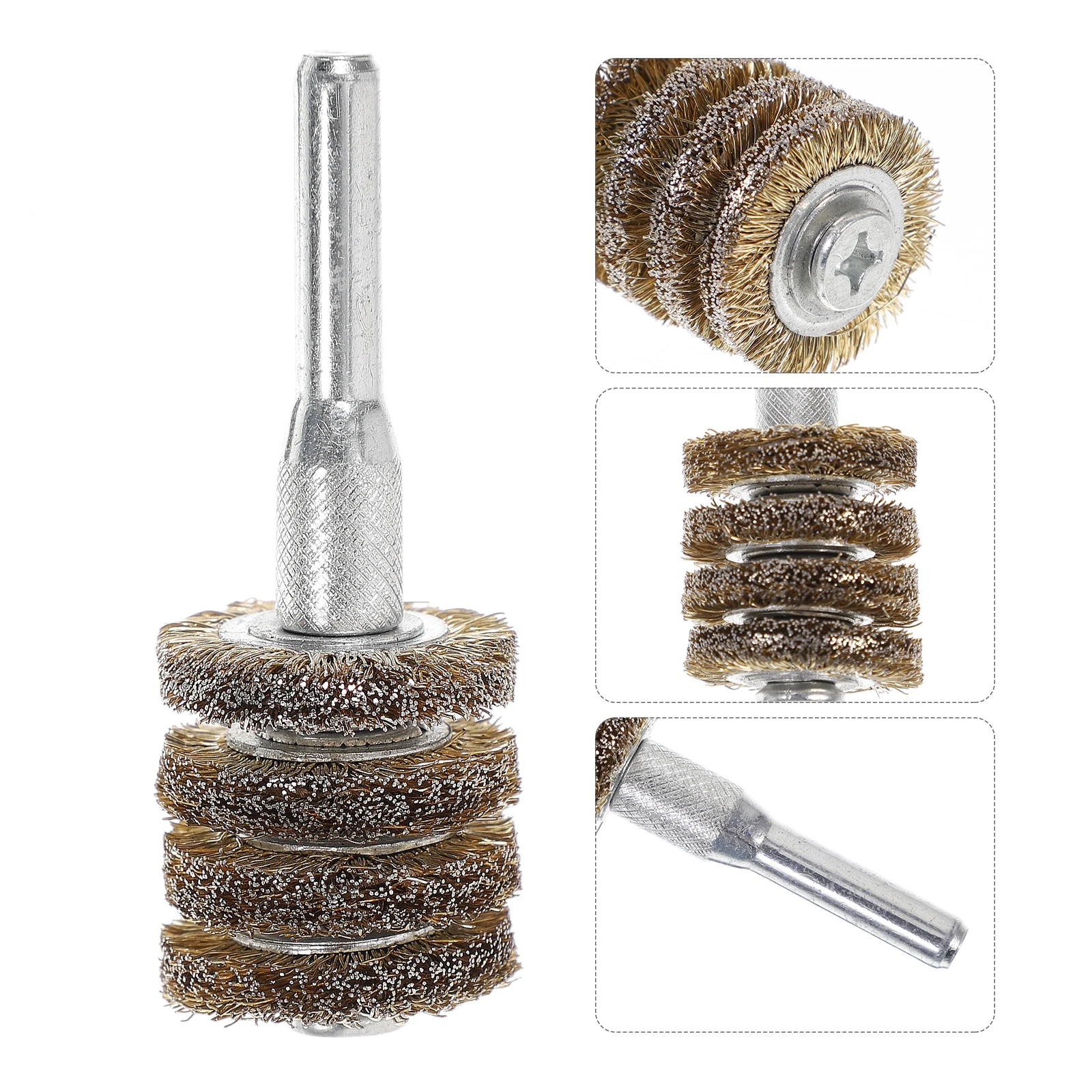 

Rust Removal Brush for Drill Metal Cleaning Tool Electric Wheel Attachments Steel Wire Brushes for Cleaning Rust Wire Wheel