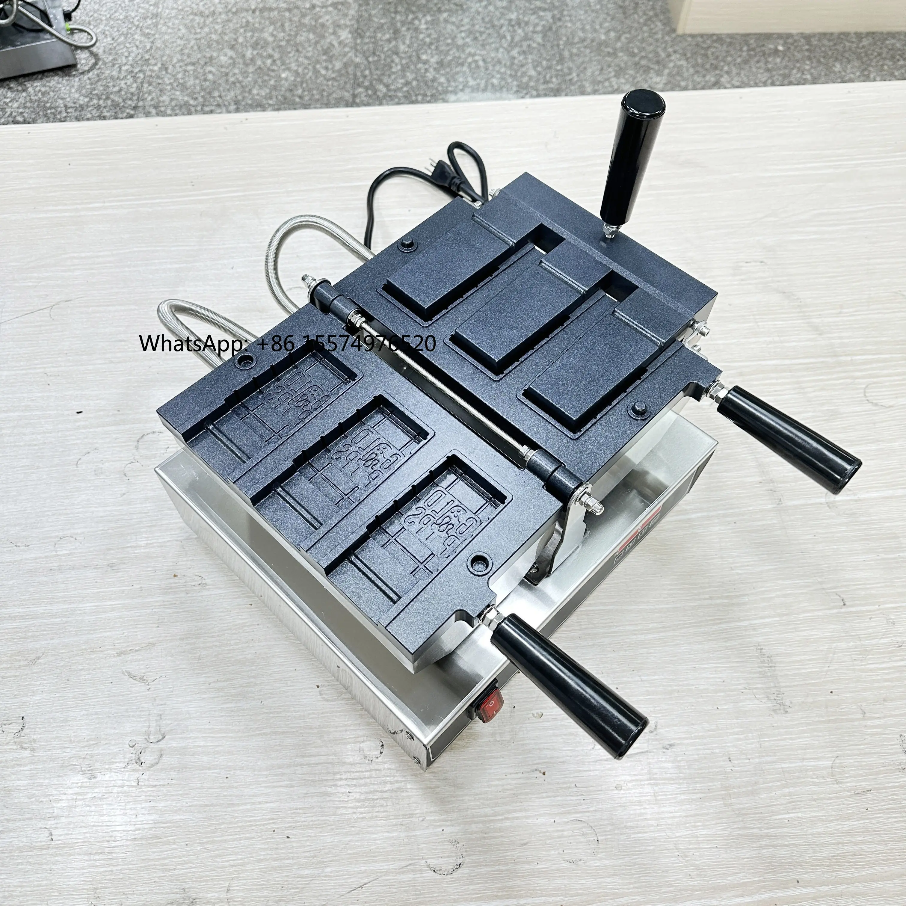 Mold Popsicle Stick Inside Waffle Sleeve Machine for Small Business 110V or 220V for Ice Cream Shop Popsicle Waffle Maker