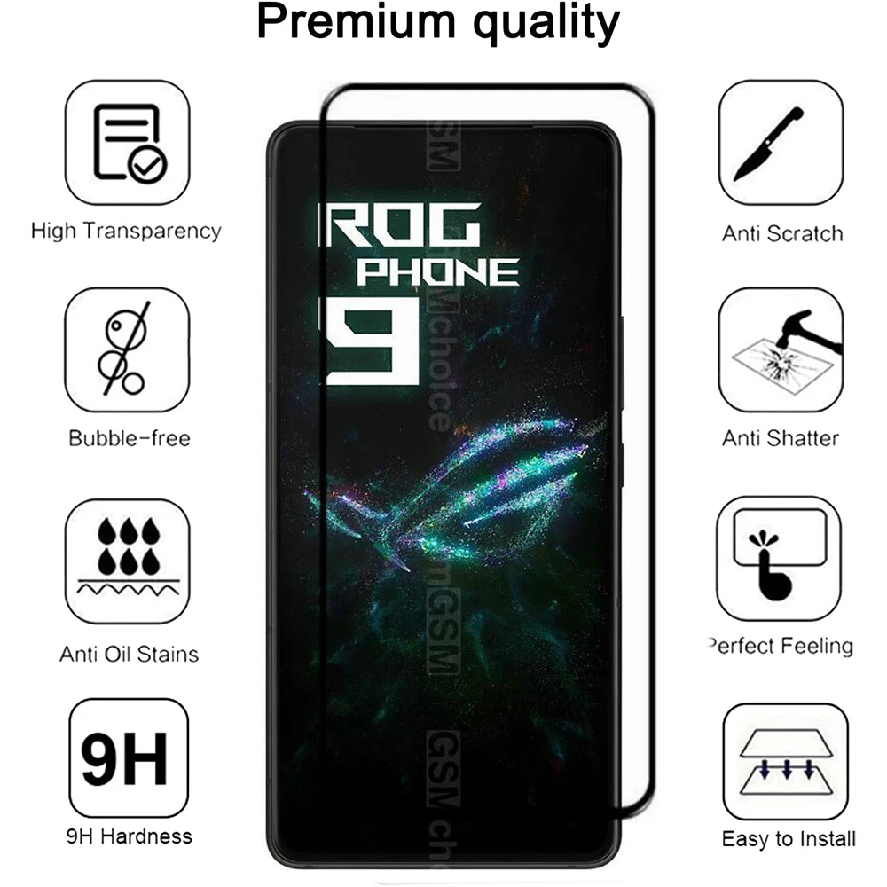 For Asus ROG Phone 9 Pro Camera Lens Protector Cover Case Back Tempered Glass for ASUS Rog9 ROG9 8pro Rog9Pro Lens Ring Film