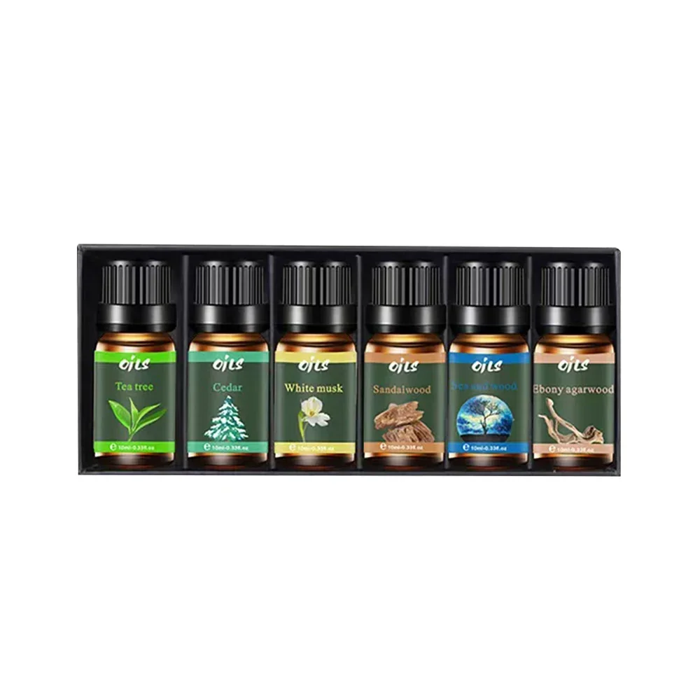 Serenity Collection  6 Therapeutic Essential Oils Set with Luxury Scents - Transform Your Space with Nature's Essence