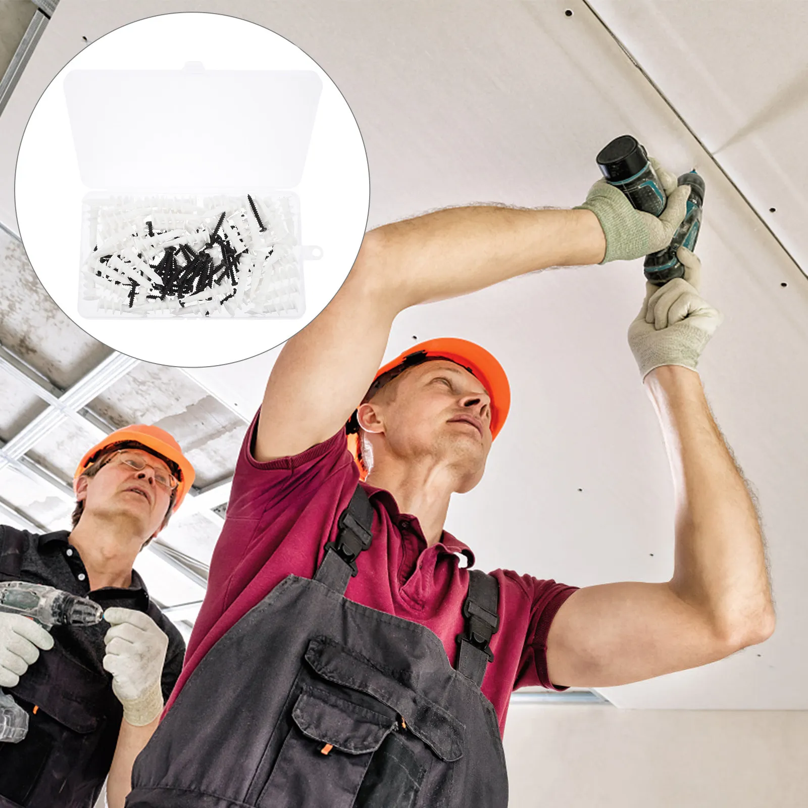 

Набор пластиковых анкеров для гипсокартона, саморезы и винты, усиленный комплект резьбовых деталей для светильников и зеркал