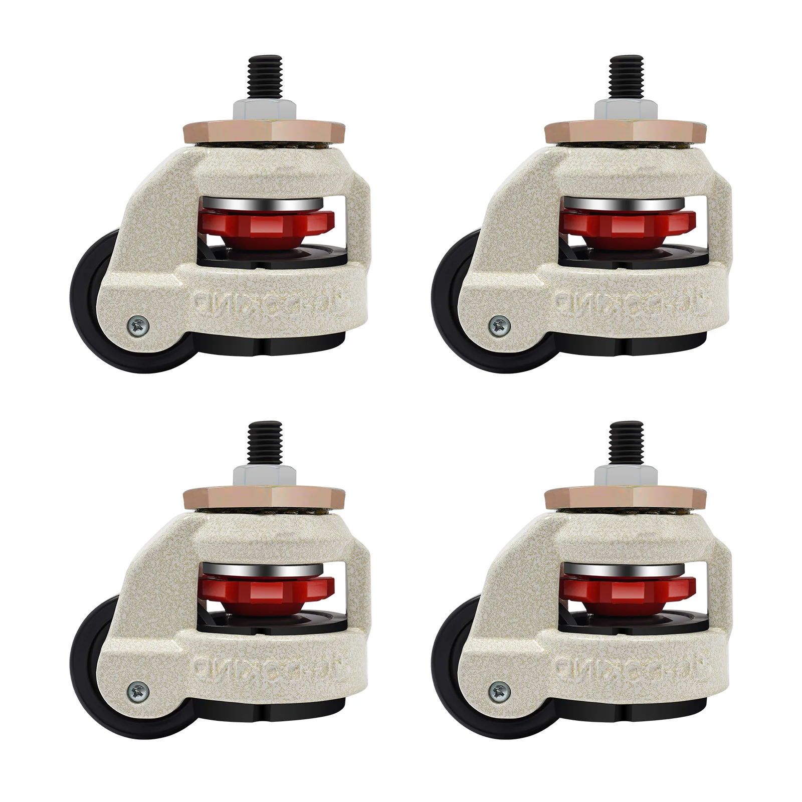 4Pcs Leveling Casters W/ 360 Degree Swivel Heavy Duty for Industry Equipment Workbench Shelves GD-60S