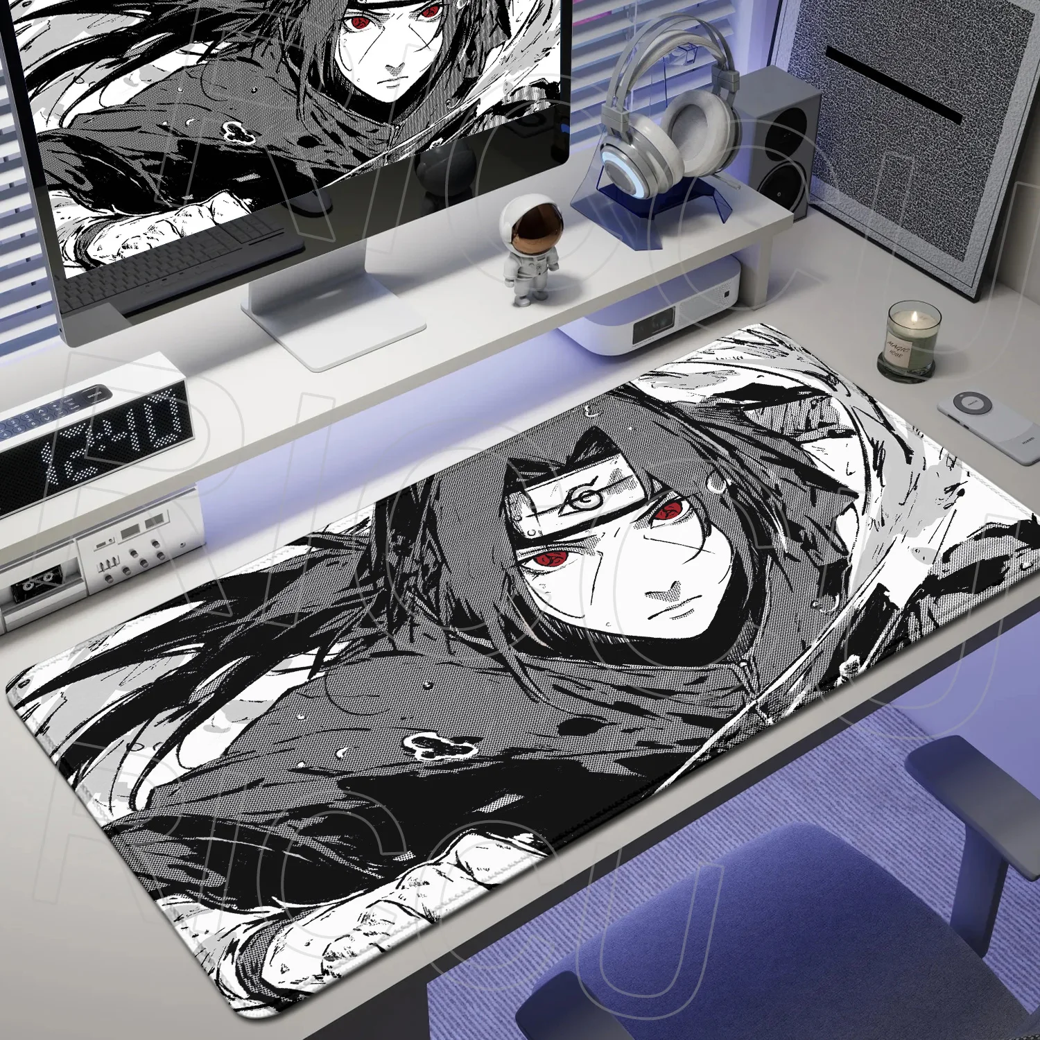 

XXL 300X600MM Uchiha Itachi N-Naruto cool Mouse Pad E-sports Gamers HD Pc accessories Gaming Rubber Keyboard Desk Mat Mouse pads