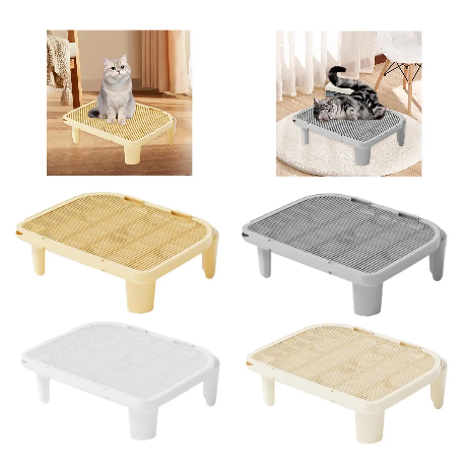 Tapis de sol en polymère pour litière pour chat, tapis de chute pour animaux de compagnie, fournitures pour toilettes, HOPet