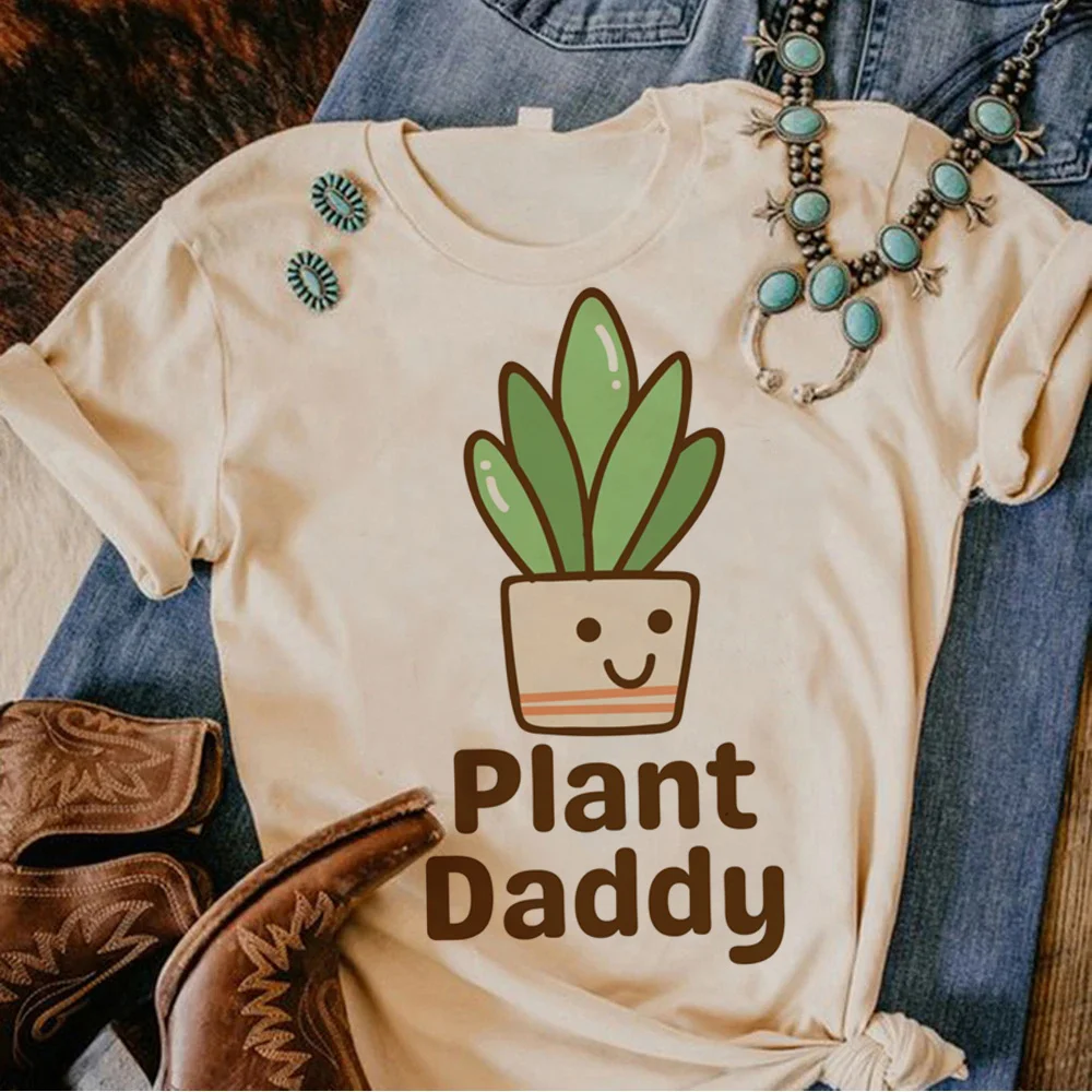 Plants Love t shirt women streetwear comic Japanese t-shirts girl designer clothes