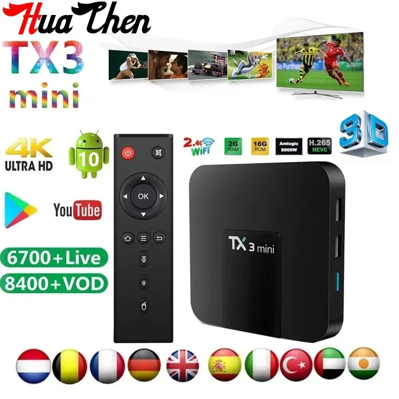 

TX3 Mini Smart TV Box Android 10 H313 processor 16GB set-top box 2.4G/5G dual WiFi multimedia network 1080P TV set-top box comes