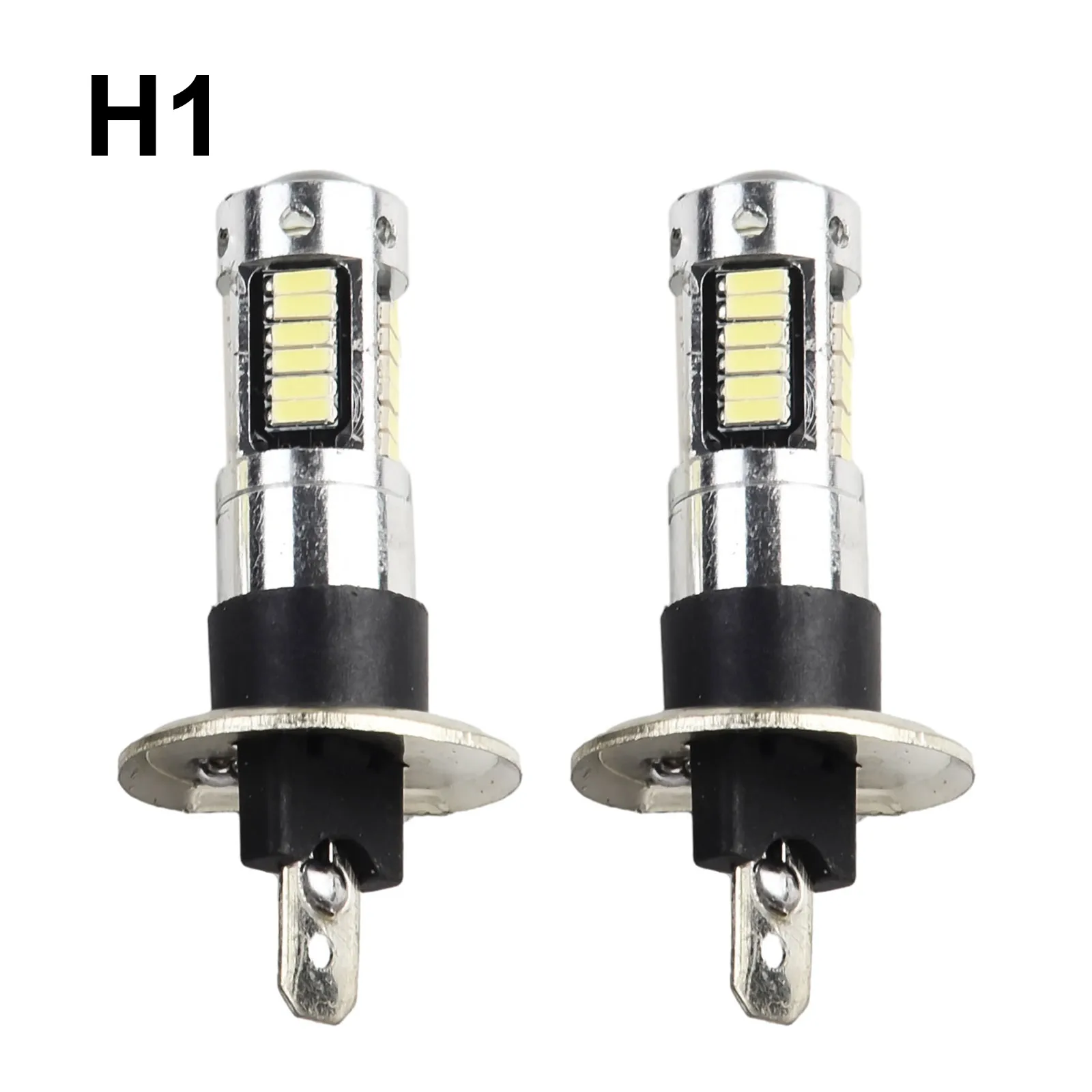 

2pcs H1 LED Fog Light Bulbs Kit 50W 6000K Super-Bright White DRL LED Headlight Bulbs Kit Fog Lamp Driving Light 12V Bulbs Kit