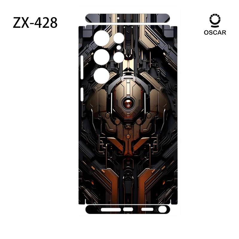 3M Decalcomania colorata per Samsung Galaxy S23 S25Ultra Plus S24 S24Ultra Protezione schermo posteriore Cover Wrap Pietre Adesivo