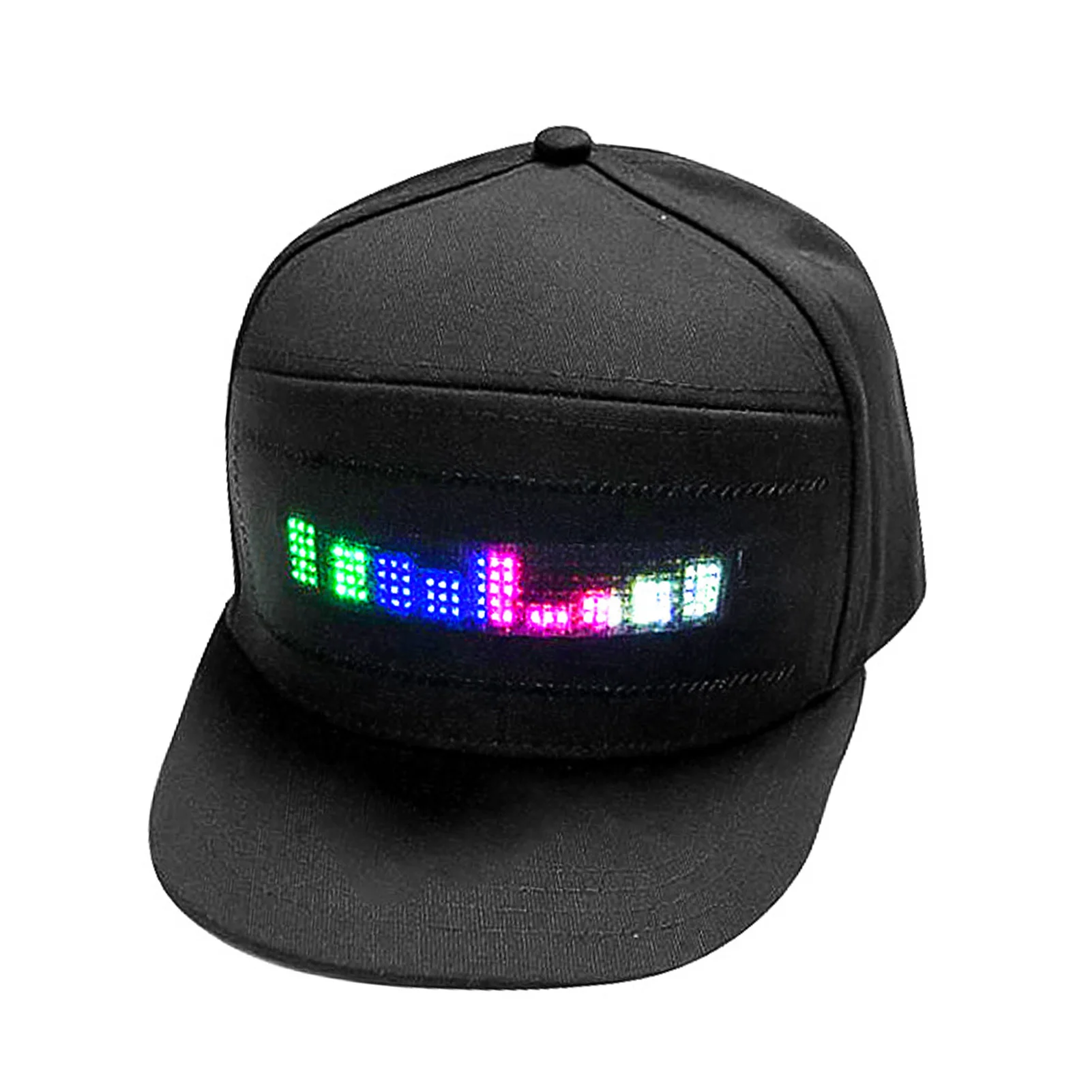 

LED Smart Hat Editable Colorful LED Hat Stylish/Cool Can Be Controlled By APP Suitable For Outdoor Concert/Party Use