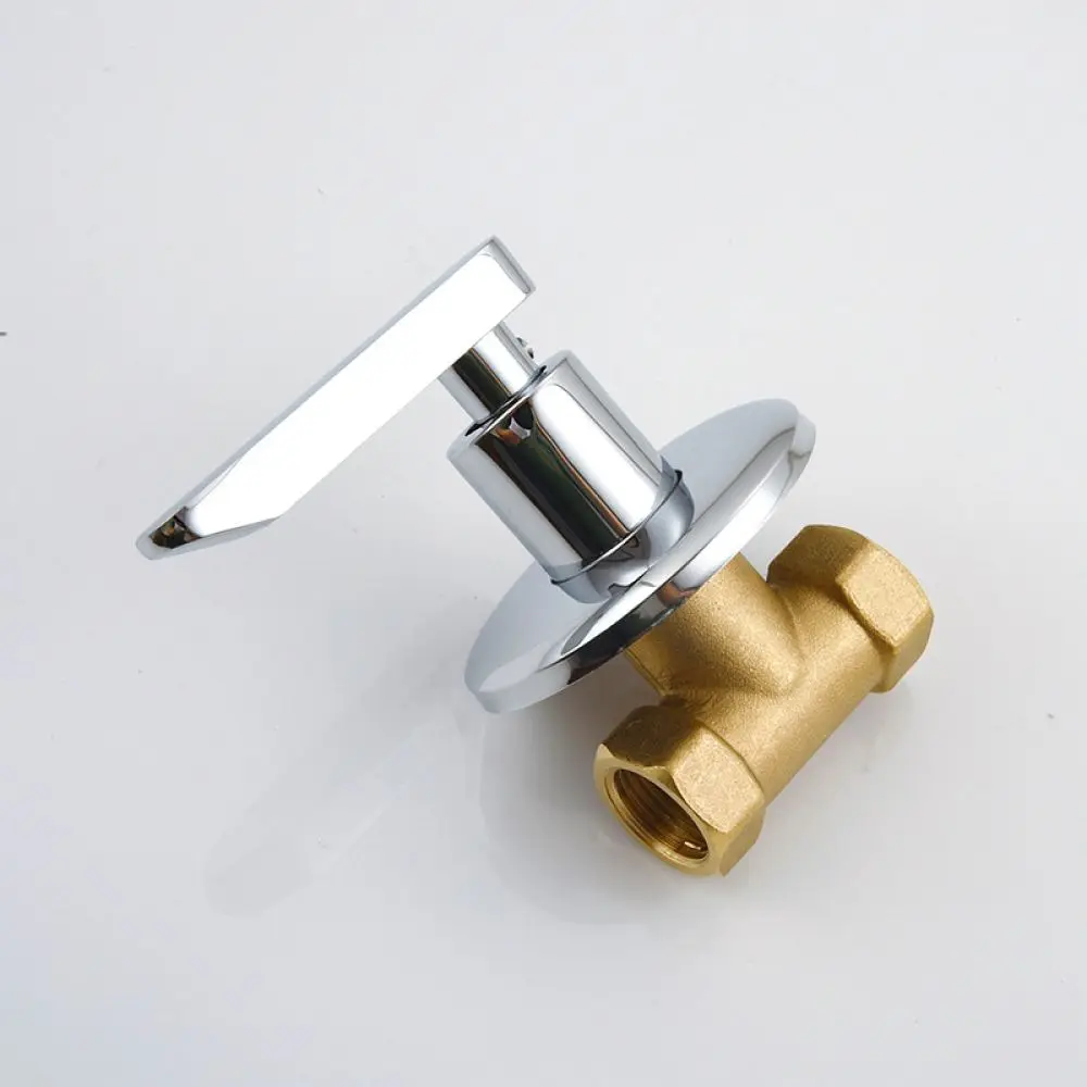 Heavy Duty Copper Embedded Shut Off Valve For Shower Faucet Wall Mounted Plumbing Maintenance Fitting