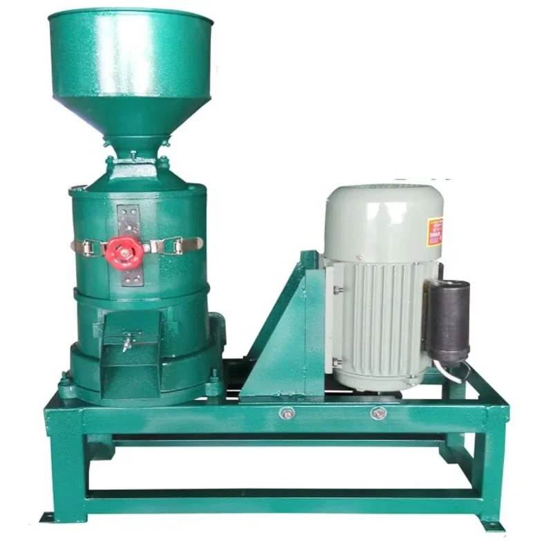 Vertical Grain Hulling Machine Electric Rice Sheller Grain Peeling Processor for Paddy Processing Field Work