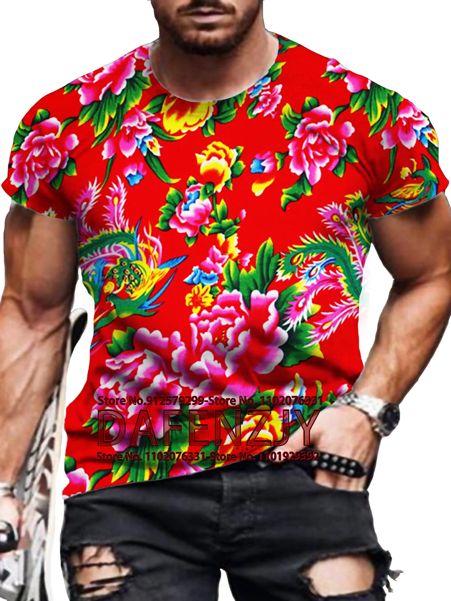 Men's 3D Printed T-Shirt Summer 2024 Printed Short Sleeve Fashion Casual Streetwear Oversized Tee Shirt Men Clothing