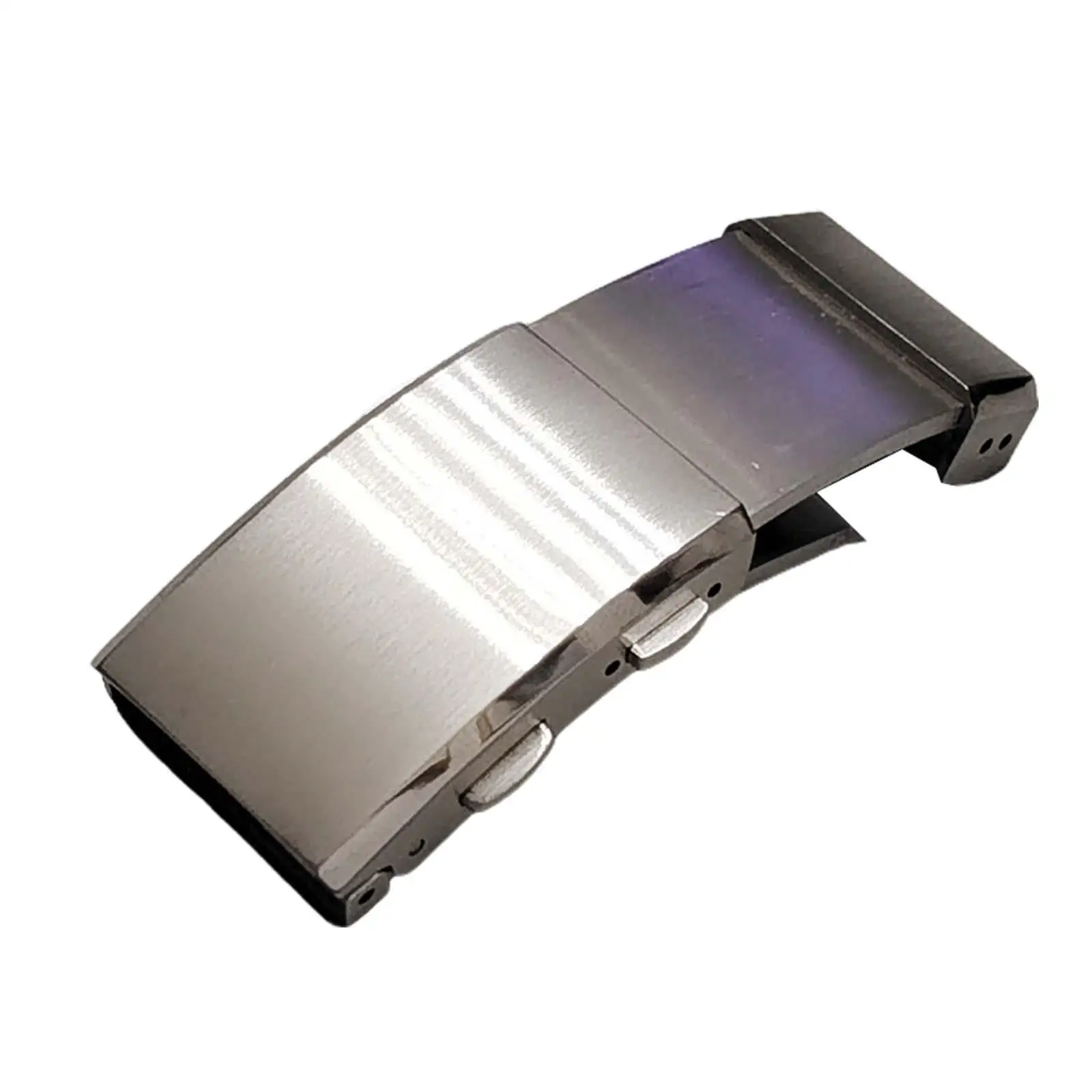 Durable Stainless Steel Watch Buckle Double Push Folding Clasp Replacement for Watch Bands 18mm
