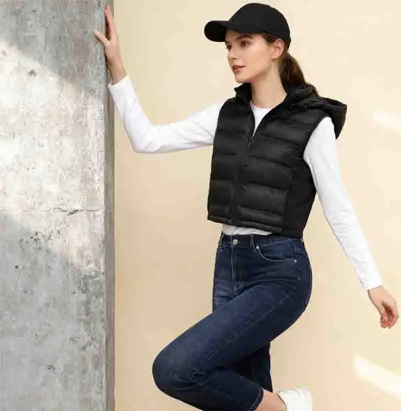 Coletes coletes grossos das mulheres topos para mulher primavera anti-rugas algodão sob medida contorno estilo preppy deslocamento diário respirável