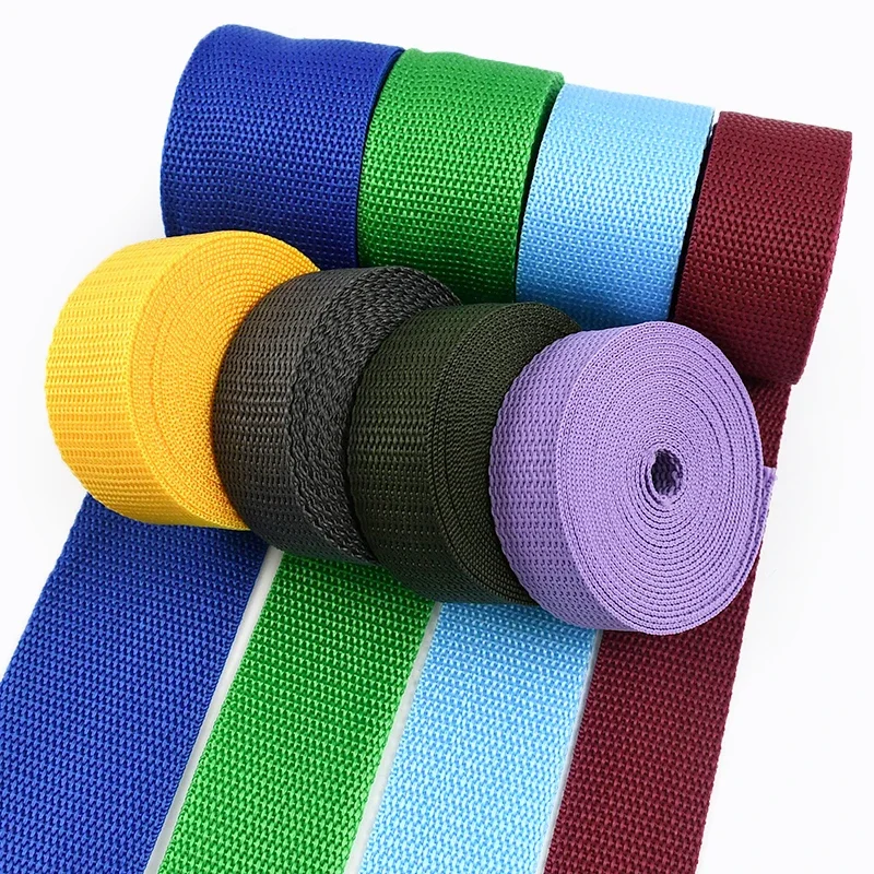 40Meters 20/25/32/38/50mm Nylon Tape Strap for Bag To The Meter 1.1mm Thick Polypropylene Webbing Sewing Riboon Trim Accessories