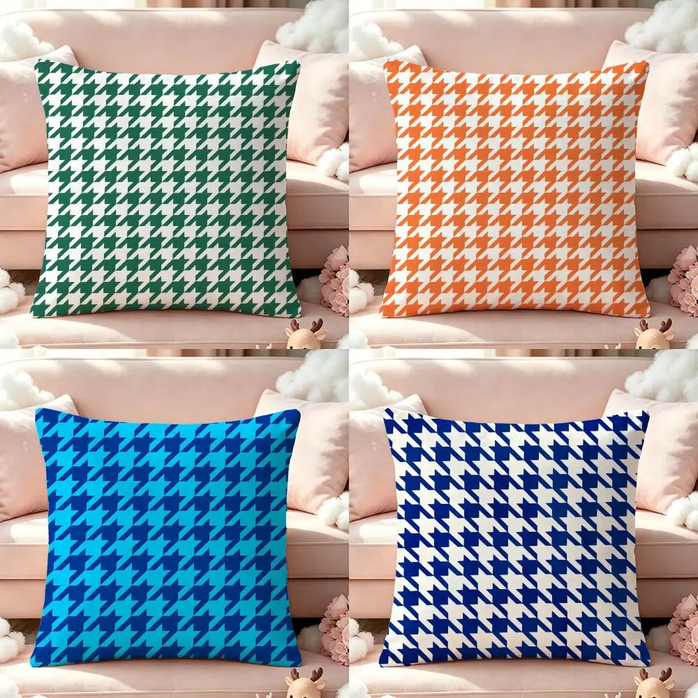 Pattern Houndstooth PatternS Cushion Cover Pillow Short Plush Pillow Cute Simple Style For Living Room Bedroom Birthday Gift