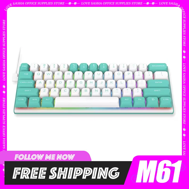 Redragon M61 Keyboard Wired Linear Magnetic Switch Keyboard 8k Rt Mechanical Gaming Customized Keyboard For Desktop Win/Mac