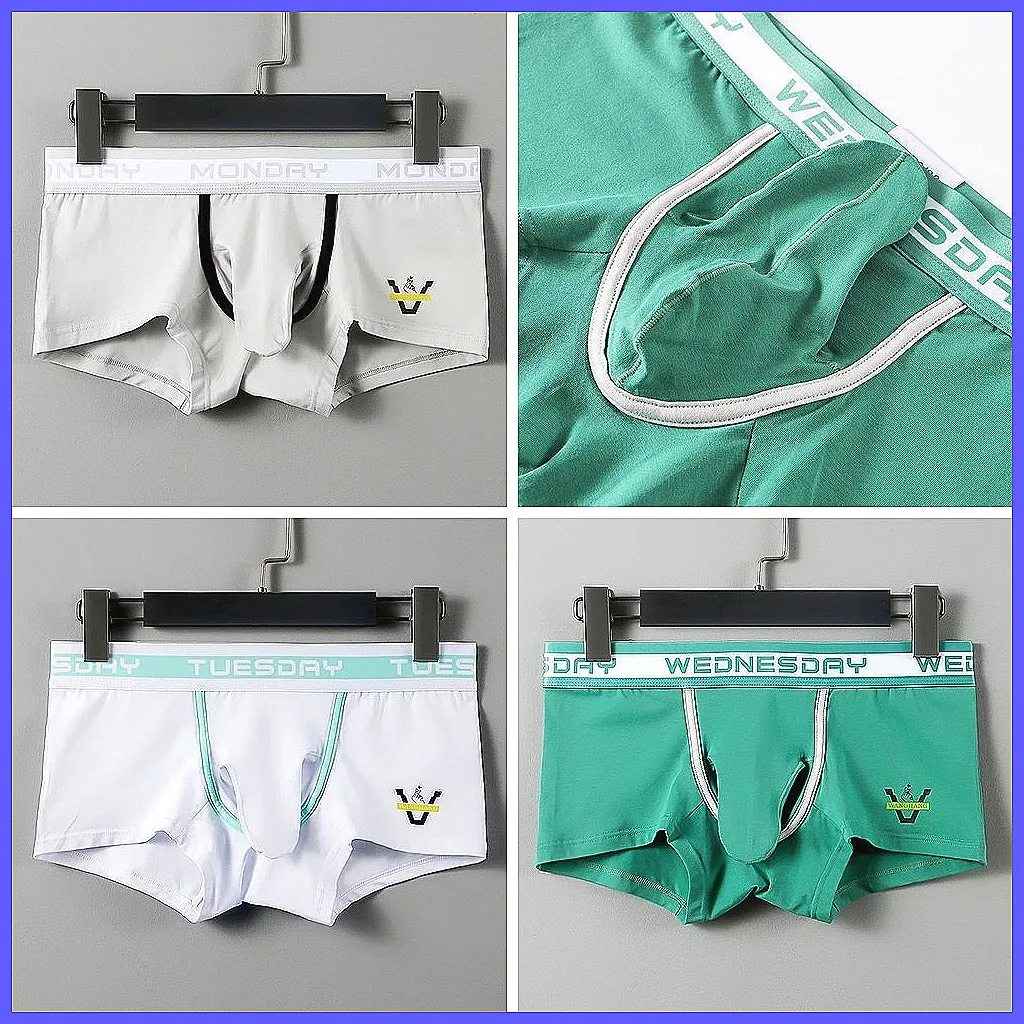 Men's Elephant Trunk Boxer Briefs - Cotton, Breathable & Comfortable Gun Holster Pouch Underwear